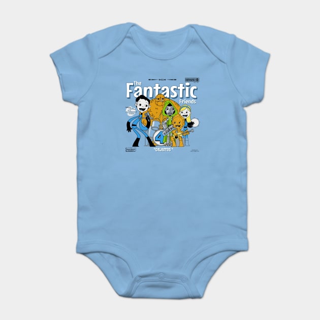 The Fantastic Friends Baby Bodysuit by Jo3bot